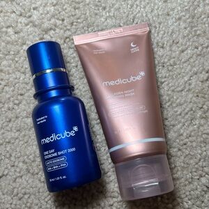 Medicube Skincare Duo - One day Exosome 2000 & Collagen night wrapping mask